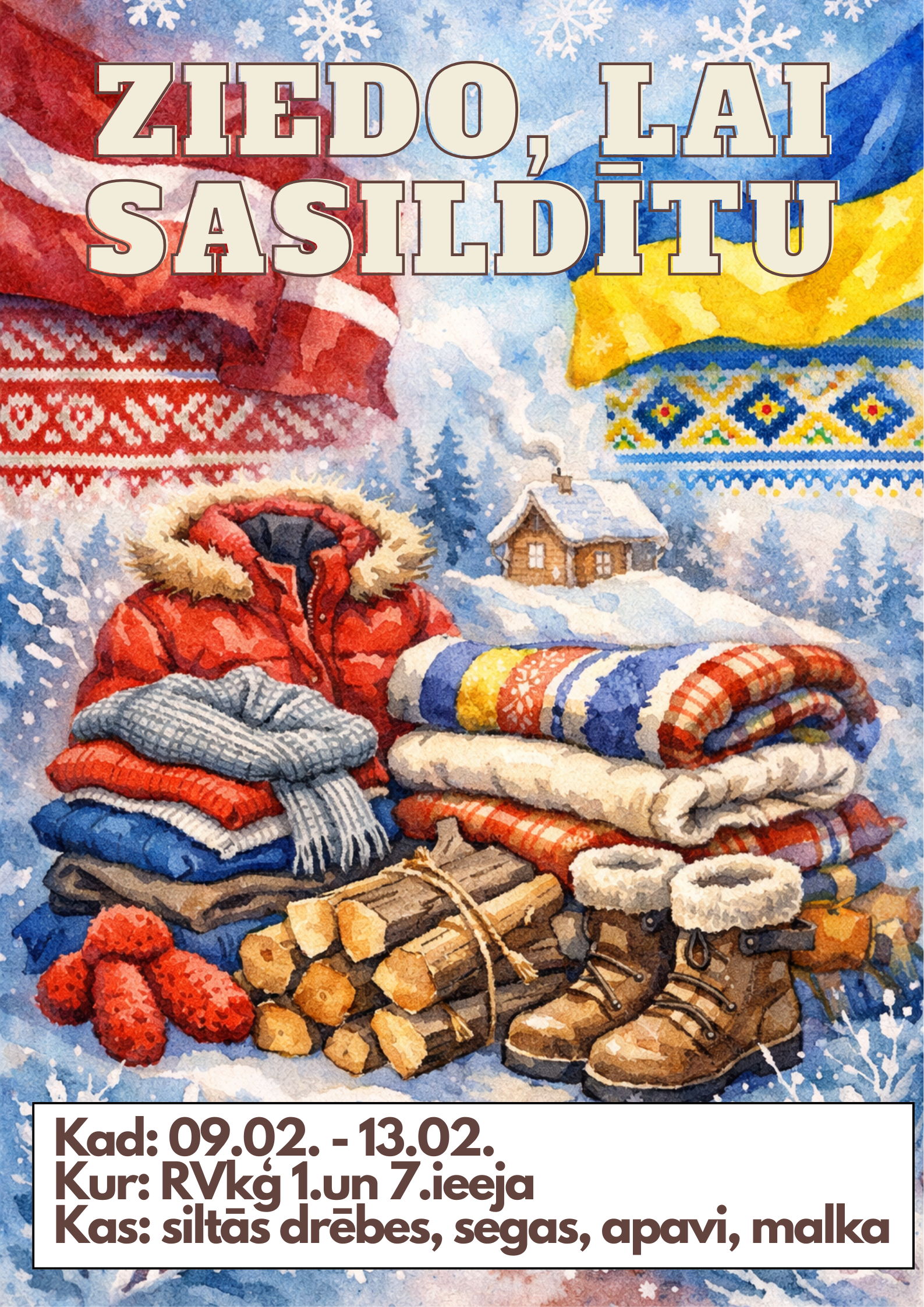 Uzdāvinām siltumu!